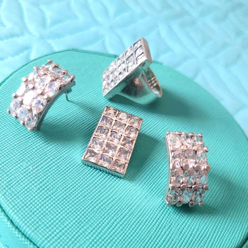 Jewerly set sterling silver 925 and zirconia